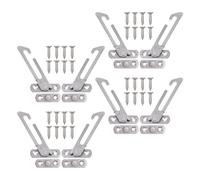 CLISPEED Butées d'Ouverture de Fenêtre en Acier Inoxydable 8 Pièces Limiteurs Réglables pour Fenêtres à Battants Verrous de Sécurité Garçon et Filles et Protection Anti-Vent Accessoires