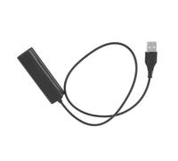 CLISPEED Câble Adaptateur Rj9 vers USB en Plastique Noir pour Casque | Adaptateur Jack vers Smartphone, Coupleur USB Compact, pour Audio Devices et Ordinateur Portable, Bureau à Domicile