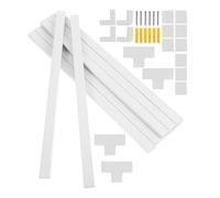CLISPEED Cache-câble Mural, Gaine de Cordon en PVC, Blanc, Gestion des Câbles, Flexible, pour TV Murale et Bandes LED