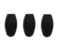 CLISPEED Cache-clé Latéral Lot de 3 Pièces pour Saxophone en Caoutchouc Noir Facile à Installer Nettoyer, Accessoires Solide pour Clavier de Saxophone
