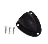 CLISPEED Cache-Fils pour Bateau 2,5 Pouces en Nylon Noir Petit Taille, Cache-Ventilation Marine Solide, 4 Pièces avec Vis, Adapté Aux Yachts Et Bateaux pour Ventilation Et Protection des Câbles