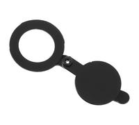 CLISPEED Cache-Jonction de Porte d'Entrée Noir Laqué Couvre-Œil de Porte Anti-Espionnage en Cuivre Protection D’Intimité Robuste et Inoxydable pour Appartement Accessoire de Sécurité