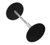 CLISPEED Cache-Trou Porte en Acier Inoxydable 40 MM Noir Plaque de Réparation Serrure Cache-Verrouillage pour Porte D’Entrée Protecteur de Loquet Réparation Soi-Même Plaque de Sécurité