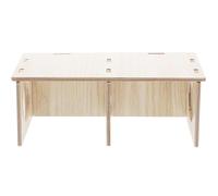 CLISPEED Cachette pour Hamster en Bois Design Transparent, Maison Amusante à Deux Pièces, Facile à Nettoyer, pour Lapins et Pigeons en Été et Hiver