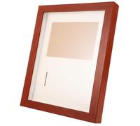 CLISPEED Cadre D’Exposition Médailles en Bois Massif Noyer 2X3 Pouces Photo Présentoir à Médailles Murale pour Coureurs Vitrine Coffret de Rangement