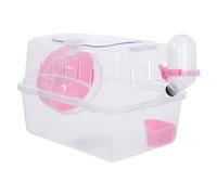CLISPEED Cage en Plastique Transparent et de Transport Cochon d'Inde Portable Hamster pour Sécurisée et Pratique pour Voyage et Promenade