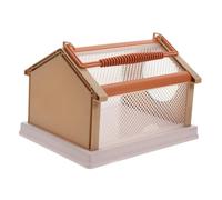 CLISPEED Cage Observation Insectes pour Garçon Fille Portable Plastique Résistant Extérieur Educatif pour Explorer Fourmis et Petits Animaux Cage DIY Couleur Kaki