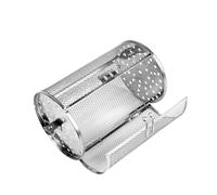 CLISPEED Cage Rôtissoire Acier Inoxydable pour Barbecue et Four Panier Grill Rotatif avec Mélangeur Intégré Accessoire de Cuisson pour Café Noix et Légumes Capacité