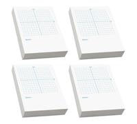 CLISPEED Cahier D’exercices de Mathématiques, Feuilles de Calcul et Papier Quadrillé Blanc, Papier, Double Usage Axes Xy D’un Côté et Page Blanche de L’autre, pour Exercices de Maths