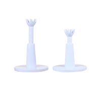 CLISPEED Caoutchouc Tee de Golf 2 Pièces Réglable Blanc | Hauteur Ajustable, Facile à Utiliser, Transport et Rangement Aisés, pour Accessoires de Golf et Entraînement
