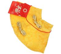 CLISPEED Cape de Chat Jaune du Nouvel an Chinois en Fibre Acrylique Manteau Joyeux et Délicat, Facile à Porter pour Animaux Pendant la Saison Hivernale