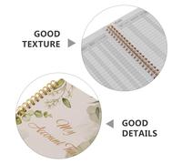 CLISPEED Carnet de Comptes Gestion Budgétaire Registre de Chèques Papier Épais Livre de Comptes D’Entreprise et Personnel pour Opérations Bancaires Format Pratique pour Suivi Financier