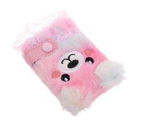 CLISPEED Carnet Mini Peluche Animaux Kawaii avec Boucle Cahier Portable Doux pour Garçon Fille Journal Coloré pour Étudiants pour Prendre des Notes