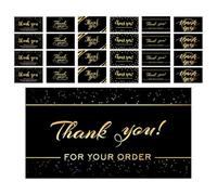 CLISPEED Cartes de Remerciement Noires 300 Pcs Cartes de Visite Vierges Rayées Papier Épais Solide pour Petites Entreprises Boîtes Présents Boutiques et Emballage Présent