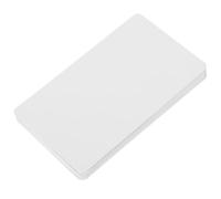 CLISPEED Cartes en Plastique Pvc Blanches Vierges Recto-verso, 10pcs, Double Face à Peindre, Style Créatif et Délicat, Étiquettes pour Vêtements ou Signets