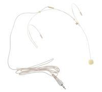 CLISPEED Casque Micro Filaire à Condensateur Vocal Beige Amplificateur de Voix, Micro-casque Léger et Flexible pour Chant, Enseignement et Conférences, Microphone pour Amplificateur Vocal