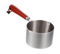CLISPEED Casserole Acier Inoxydable pour Cuisson Sauce Pot à Lait et Huile avec Double Bec Verseur Ergonomique et Manche Isolant Petite Compacte pour