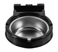CLISPEED Cendrier Mural en Métal Noir, Compact et Résistant, pour Usage Intérieur et Extérieur, Accessoire Anti-Fumée pour Balcon et Salle de Bain