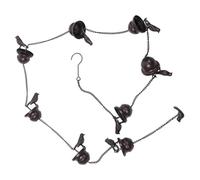 CLISPEED Chaîne de Pluie Décorative avec Cloche à Oiseaux pour Jardin Accroche Facile Design pour Gouttières et Drainage Extérieur