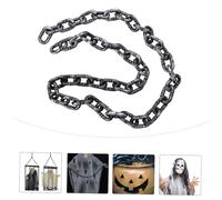 CLISPEED Chaîne de Simulation en Plastique 2 Mètres, Accessoire Halloween Réaliste, Chaîne de Prisonnier Légère pour Décoration Fête, Maillons Détachables, Usage Déguisement et Maison