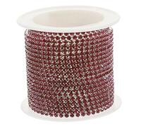 CLISPEED Chaîne Strass Décorative pour Mariage Ceinture DIY Cristal Verre Rouleau Mètres Accessoire pour Robe Sac Chaussures Couture Personnalisable