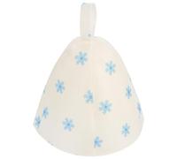 CLISPEED Chapeau de Sauna Feutre Épais pour Femme Bonnet de Bain Respirant et Isolant Couvre-Chef pour Sauna Anneau Suspendu Pratique