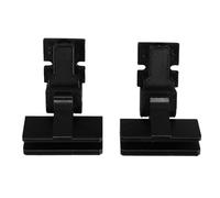 CLISPEED Charnières pour Couvercle de Platine Vinyle en Plastique Noir, Support Stable et Prévention de Fermeture Violente, Compatible avec Sony Ps-lx300h pour Réparation DIY