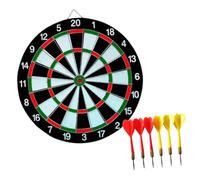 CLISPEED Cible Fléchettes Double Face Flocage avec Fléchettes Entraînement Jeu Loisirs Intérieur Extérieur pour Adultes Couleur Aléatoire Couleur Aléatoire