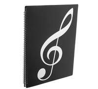 CLISPEED Classeur à Papier A4 pour Partitions de Musique 20 Pages, Espace Indépendant, Facile à Transporter, en Pp et Alliage D'aluminium, pour Conférence et Bureau