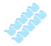 CLISPEED Clips de Cage Métalliques Bleus Lot de 10, Attaches en Plastique pour Cage à Lapin et Poulailler, Fixation Renforcée pour Petits Animaux, Montage sans Effort