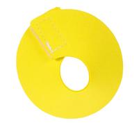 CLISPEED Collier Anti-picage pour Oiseaux en Tissu Technique Jaune, Protecteur Doux et Sûr pour Perroquets, Cône Anti- pour Soins et Récupération