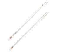 CLISPEED Collier Chrétien 2 Pièces Pendentif Fiole en Verre et Graines de Moutarde Bijou Religieux pour Femmes et Hommes Symbole de Foi Solide Présent Spirituel Polyvalent