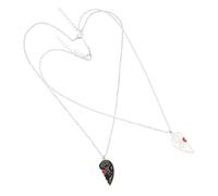 CLISPEED Collier Cœur Couple Alliage Pour Hommes Et Femmes Bijou Versatile Et Confortable Pendentif Amour Esprit Assorti Pour Couples Et Amis
