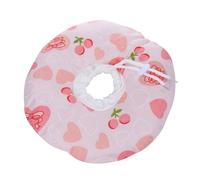 CLISPEED Collier Élisabéthain Chat Forme Cœur Rose S Collerette Anti-grattage Coton PP Protection Convalescence pour Chats et Petits Chiens