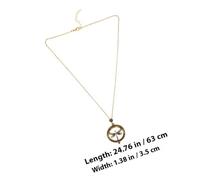 CLISPEED Collier Pendentif Loupe Libellule Vintage 5x Lot de 2, Bijou en Métal Ajouré, Collier pour Femme Élégant et Fonctionnel, Accessoire Mode Européen pour Lecture et Usage Quotidien