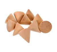 CLISPEED Cônes en Bois Brut 3,1 Cm 10 Pièces pour Artisanat DIY Loisirs Créatifs Garçon et Filles Décoration Maison Fête