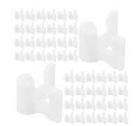 CLISPEED Connecteurs de Tuyaux pour Étagère de Penderie 100 Pcs, Supports de Rangement Modulables pour Armoire et Meuble à Chaussures, Quincaillerie de Raccords Robustes pour Organiseur