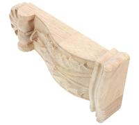 CLISPEED Console Murale Sculptée en Bois Massif 63X13X25 CM Support D’Angle Décoratif Européen Consoles Robustes pour Décoration Intérieure Corbeaux de Colonnes Romaines Finition