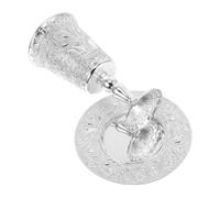 CLISPEED Coupe Métallique Shabbat à Haut Pied pour Bénédictions et Fêtes Juives Verre Polyvalent pour la Pâque et Havdalah Cadeau Festif Judaica