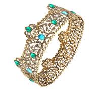 CLISPEED Couronne Rétro pour Hommes en Alliage Léger Bleu, Résistante Casse, Accessoire pour Bal de Fin D'année ou Fête