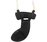 CLISPEED Coussin D'épaule et Repose-menton pour Violon 3/4-4/4 en Cuir Noir, Facile à Installer et Stable, Accessoire Confortable pour Violonistes Débutants et Professionnels