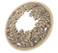 CLISPEED Couvercle Ajouré en Alliage Bronze pour Bougie Parfumée Résistant au Vent Accessoire Décoratif pour Pots de Bougies D’Aromathérapie Compatible Huiles Essentielles Design Rétro