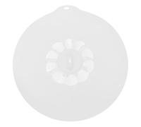 CLISPEED Couvercle Alimentaire Silicone Extra Large Étanche à Forte Aspiration Couvercle Micro Ondes et Lave Sûr pour Bols Plats et Casseroles Blanc Semi Transparent