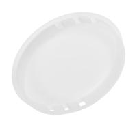 CLISPEED Couvercle de Ventilateur D'extraction, Bouchon de Cheminée, Plastique Blanc Rond, Cache les Raccords de Tuyau et Protège les Extrémités de Conduit, pour Tuyau de Ventilation,