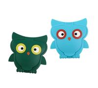 CLISPEED Couvercles de Lingettes de Hibou 2pcs en Pp, Protecteurs Réutilisables Design Mignon pour Rangement Pratique Chambres et Salons