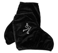 CLISPEED Couvre-Bottes 1 en Noir de Souples Patinage Polyester Soutien Renforcé Artistiques Paire Patis pour Patins de Hockey
