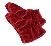 CLISPEED Couvre-Bottes à roulettes Rouges en Polyester Velours, Protection Élastique Unisexe, Accessoire de Patinage Polyvalent pour Hockey sur Glace et Roller, Adulte et Garçon et Filles