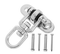 CLISPEED Crochet Balançoire Acier Inoxydable Pivotant Support Robuste pour Fauteuil Suspendu Fixation Plafond Mur Capacité Élevée Usage Intérieur Extérieur