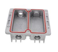 CLISPEED Culasse de Compresseur d'Air en Aluminium, Couvercle de Refroidissement pour Cylindre, Pièce de Rechange pour Compresseurs à Piston Portatifs, Conçue pour Tâches Répétitives en