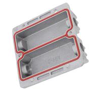 CLISPEED Culasse de Compresseur D'air en Aluminium Pièce de Rechange Silencieuse pour Pompe à Air 550/750w Tête de Cylindre Compacte pour Outils Pneumatiques Industriels et Domestiques